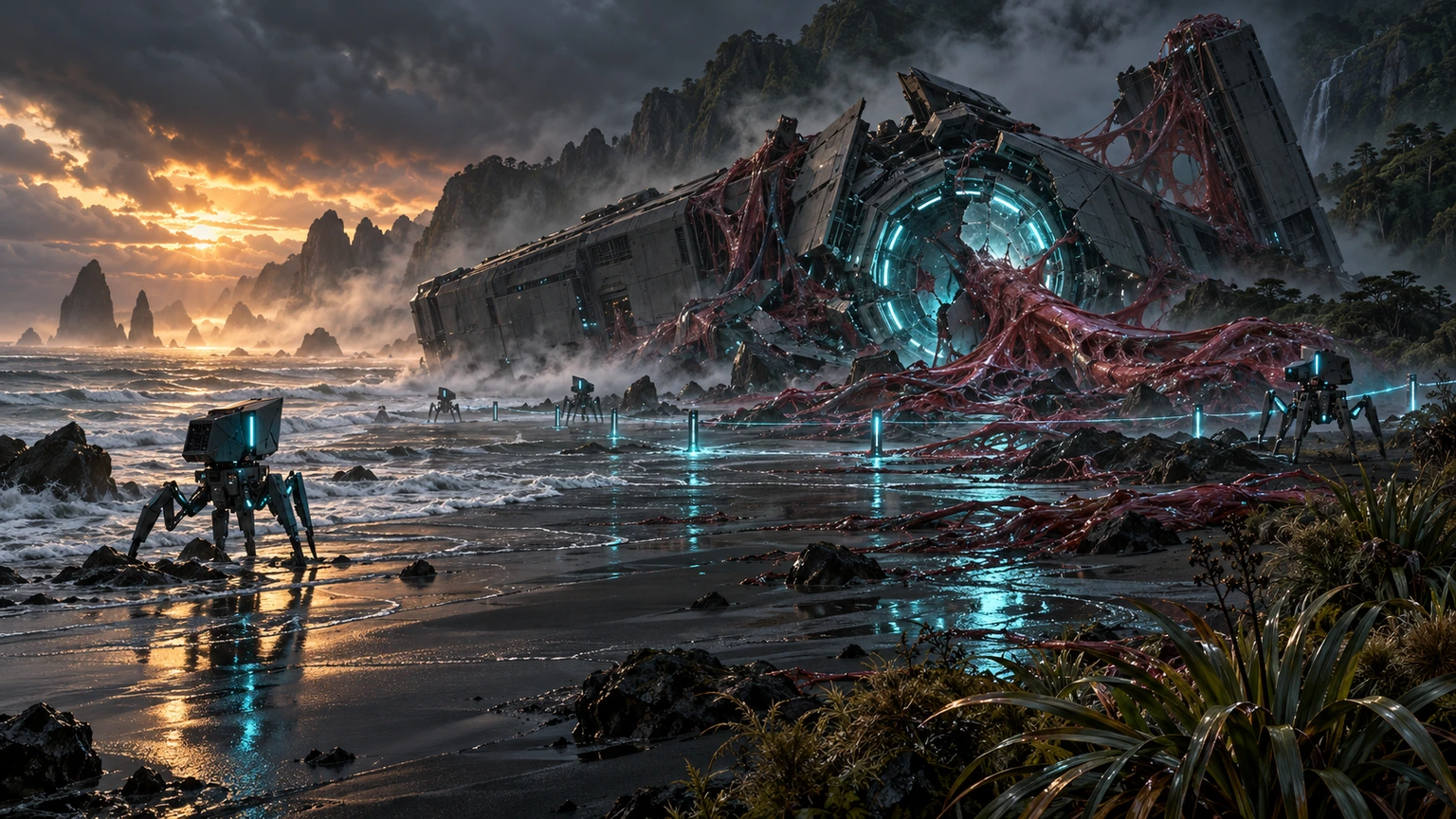 Archived generated concept art: Containment Breach. Superseded visual direction.