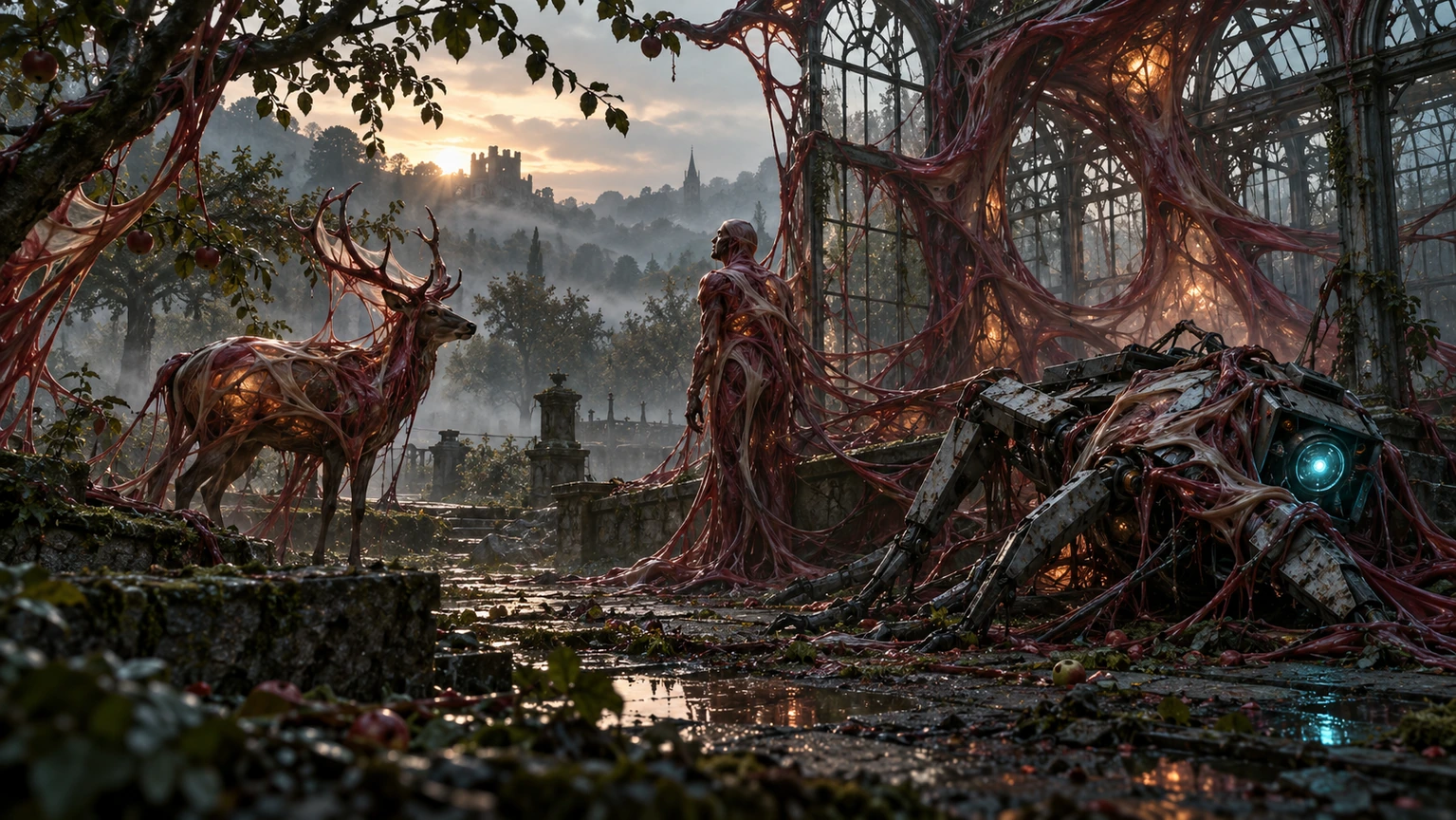 Archived generated concept art: Flesh Corruption. Superseded visual direction.