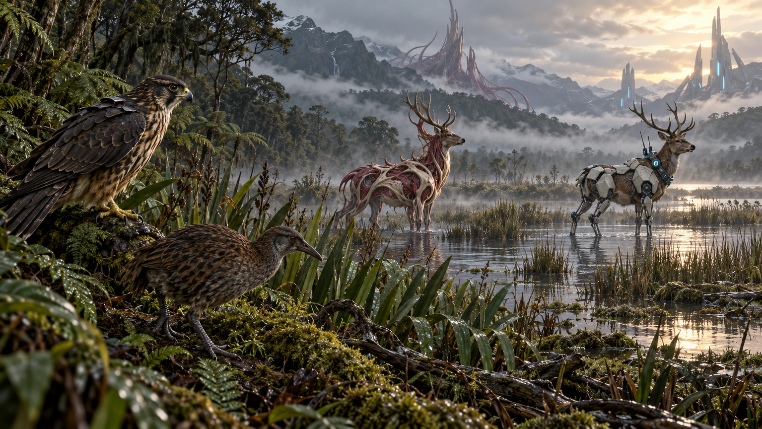 Archived generated concept art: Wild Crossings. Superseded visual direction.