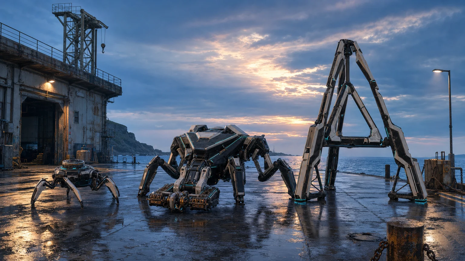 Archived generated concept art: Machines Units. Superseded visual direction.
